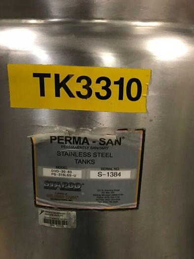 Used Thermal Pasteurizer w/ APV Paraflow SU2 R-14 Heat Exchanger  3-5 Gallon / Min