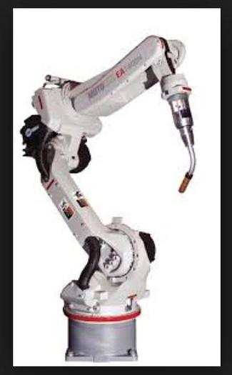 MOTOMAN EA1400N 3KG X 1390MM REACH 6 AXIS CNC ROBOTIC DUAL ARM DUAL TRUNION WELD CELL