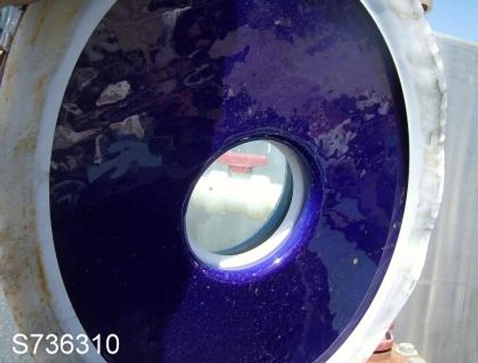 Used Tank, 500 Gallon, Glass Lined, Pfaudler, 5' x 3', Agit, DT/DB, Clamp #S736310