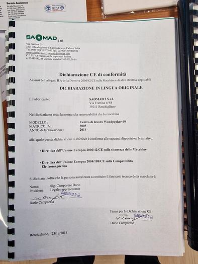 Used 2014 Saomad Woodpeker 60