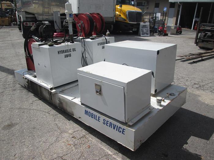 Used Fuel and Lube Skid Mounted Tank 