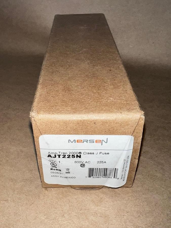 Used Mersen AJT225N Amp-Trap 2000 Class J Fuse 600VAC 225A *FACTORY SEALED*