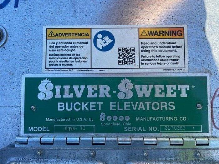 Used Sweet Mfg Co ATOM II Silver-Sweet Bucket Elevator, 6"x5" Perf Plastic Buckets