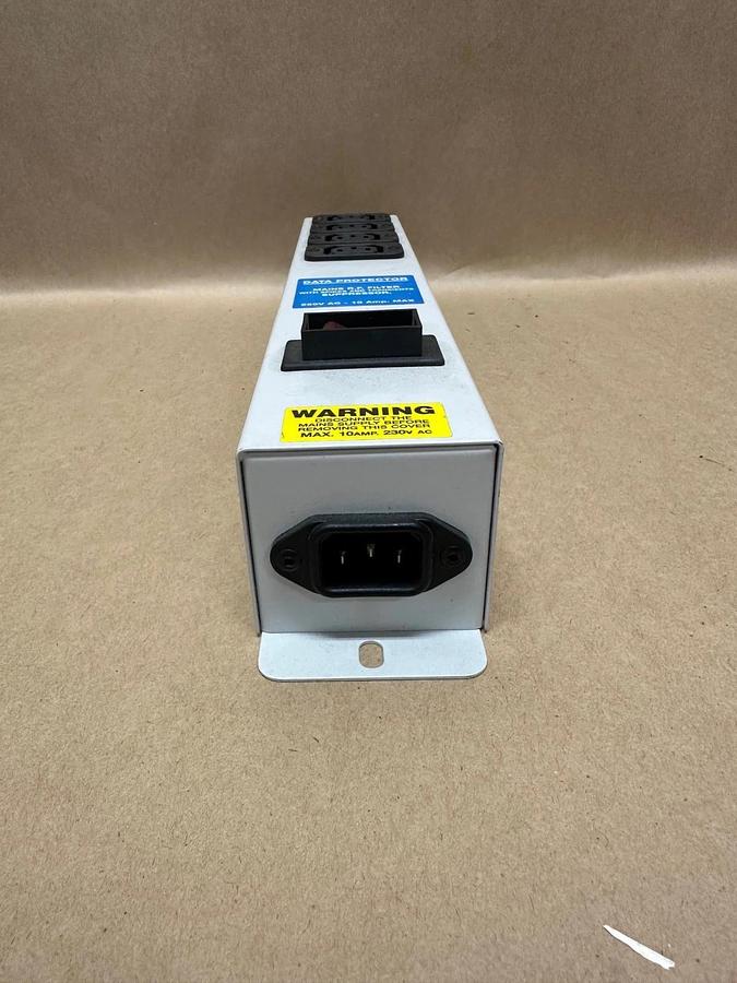 Used IEC 62250 10A Power Strip, Data Protector, 4 Outlet