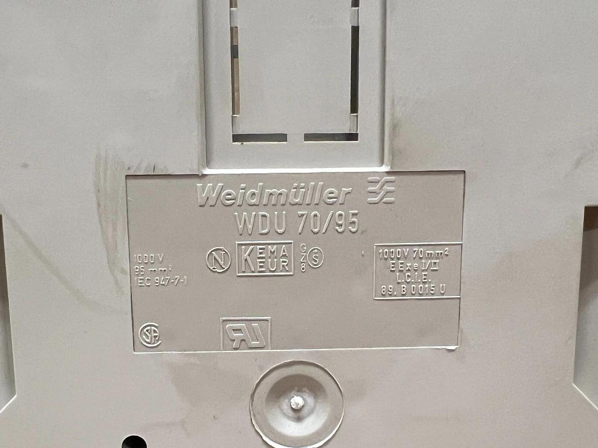 Used Weidmüller WDU 70/95 Terminal Block - Lot of 4