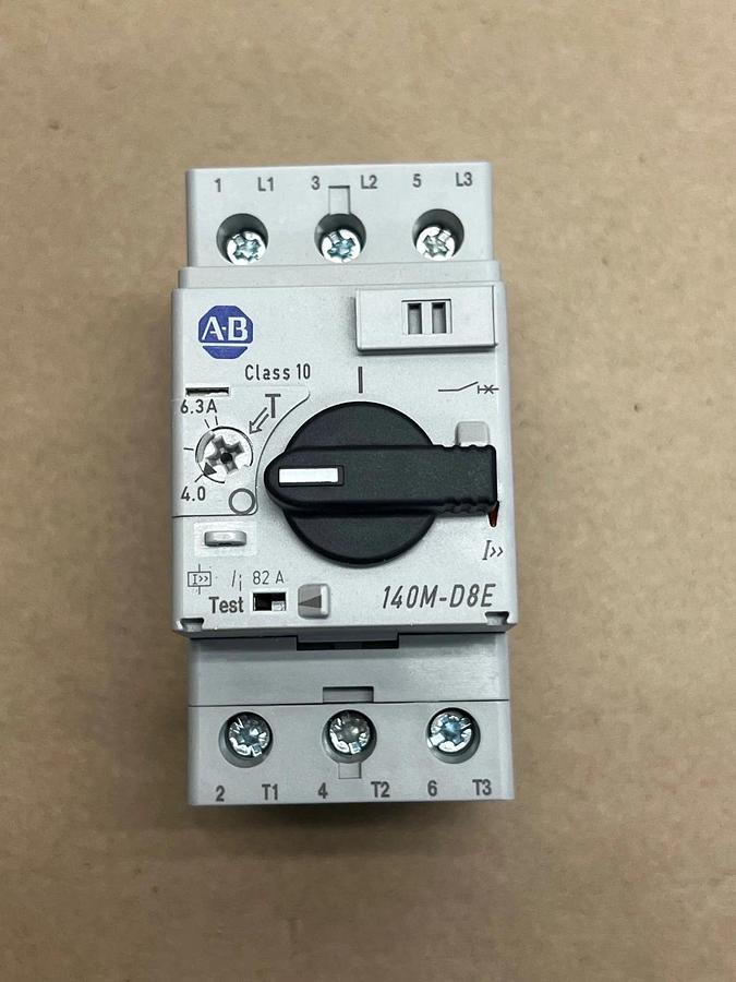 Used Allen Bradley 140M-D8E-B63 Bulletin Motor Protector/Circuit Breaker