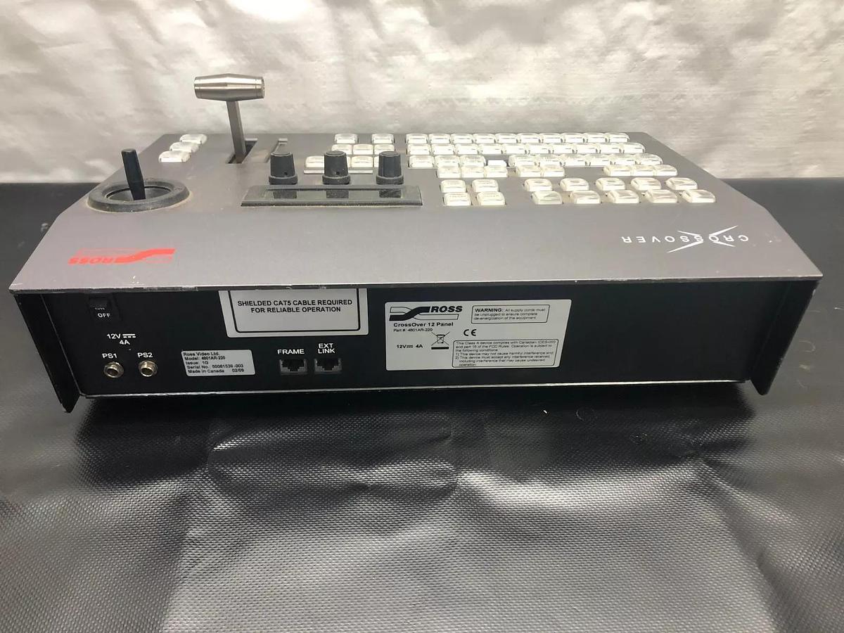 Used Ross Crossover 12 Panel 4801AR-220 Video Production Unit