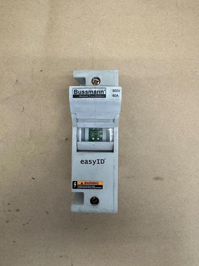 Used Cooper Bussman CH60J1I Fuse Block Holder, 600 VAC, 60 A, 200kA