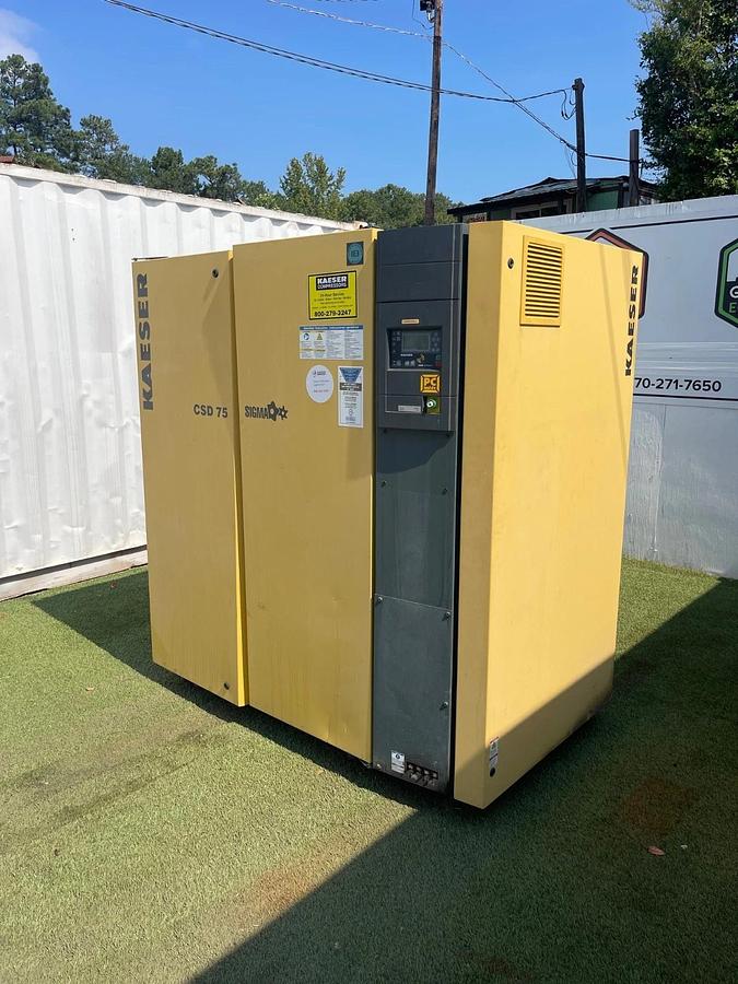 Used Kaeser CSD 75 Rotary Screw Air Compressor, 75Hp, CFM: 283, PSIG: 175