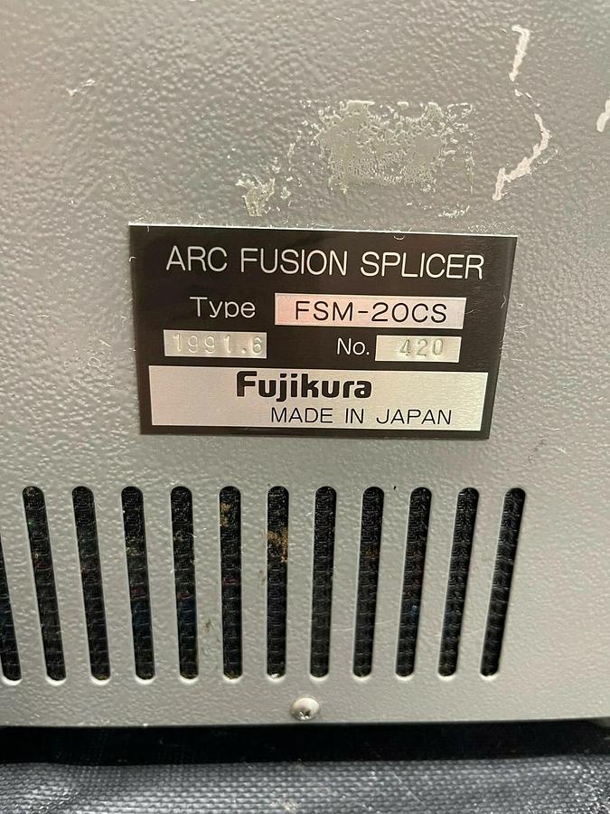 Used Fujikura Arc Fusion Splicer FSM-20CS