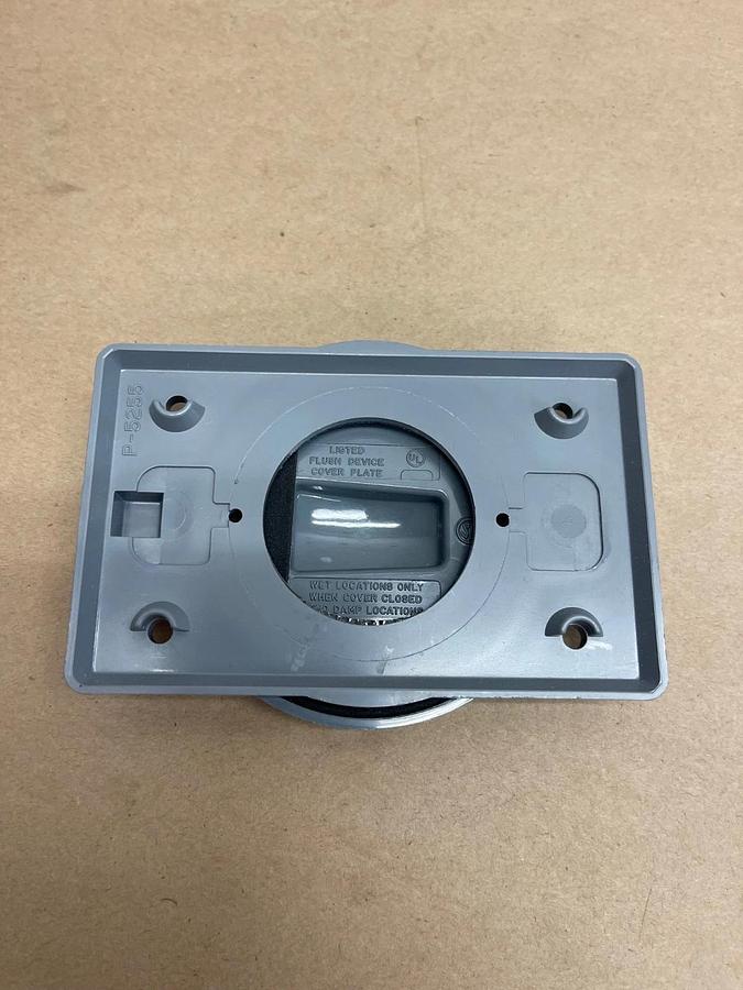 Used Hubble WP1 Gray Lexan Weather Proof Lift Cover for Size 1 Flanged Inlets/Outlets