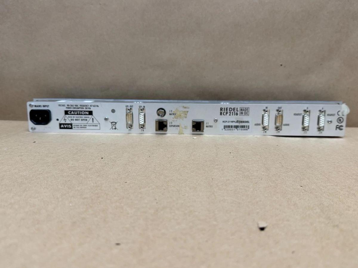Used Riedel RCP-2116 Ethernet Talk Back Intercom