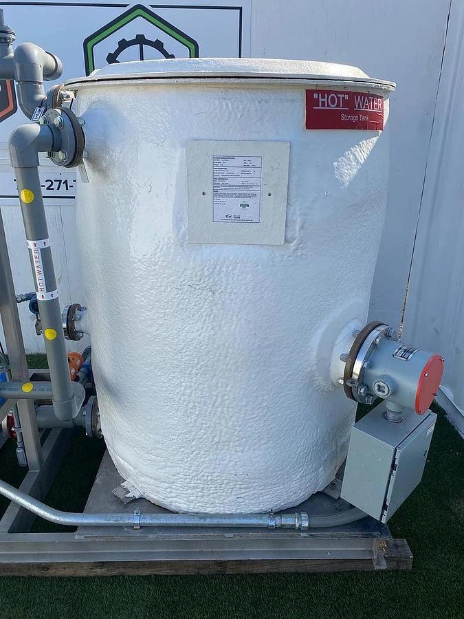 Used CIP Grundfos CRNE15-02 A-FGJ-G-E-HQQE Pump, Siemens Enclosure, 250 Gal Tank