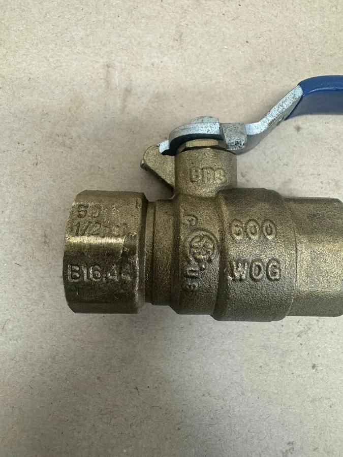 Used Milwaukee Valve B16.44 1/2” Brass Ball Valve 600 WOG