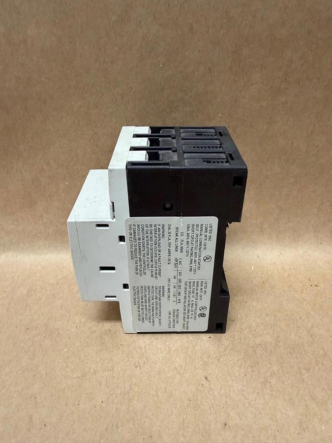 Used Siemens 3RV1011-1CA10 Motor Protection Switch