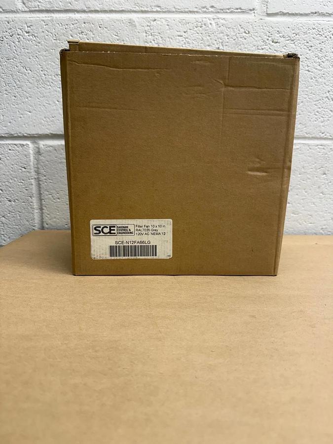 Used Saginaw Controls & Engineering (SCE) SCE-N12FA66LG Filter Fan 10"x10" *NEW*