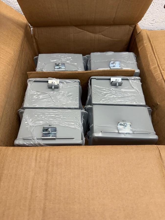 Used NVent Hoffman A606CH Junction Box, 1 Box of 6 *NEW*