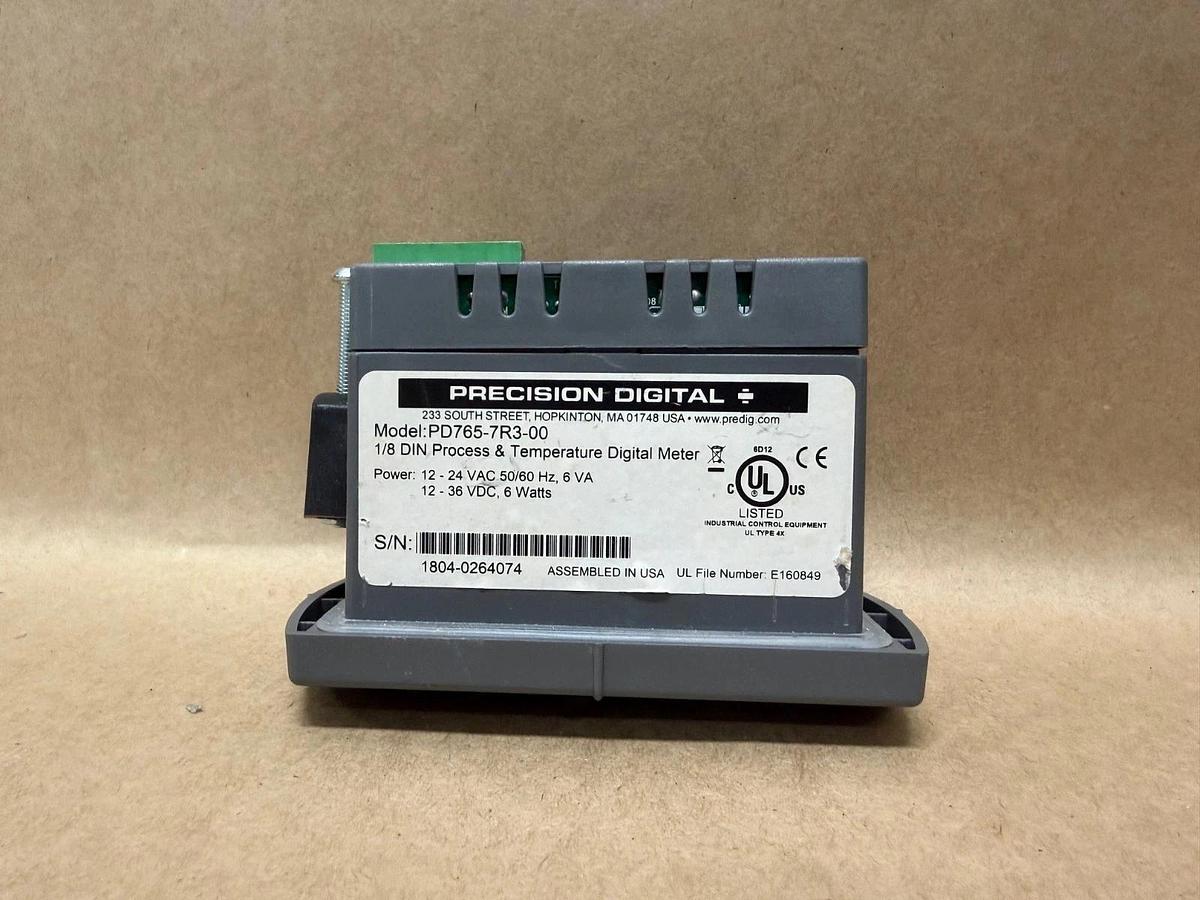 Used Precision Digital PD765-7R3-00 1/8 DIN Process & Temperature Digital Meter