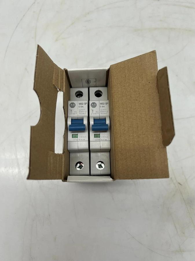 Allen Bradley 1492-SPM1C050 Ser D Supplementary Protector (Qty 2)