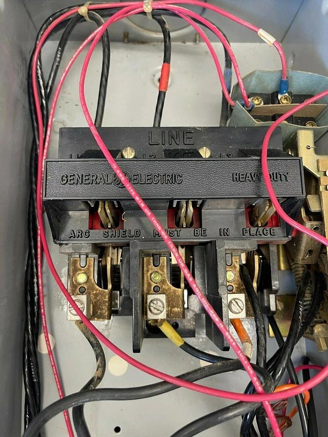 Used General Electric THN3362K Heavy Duty Safety Switch 60 Amp, 600 VAC