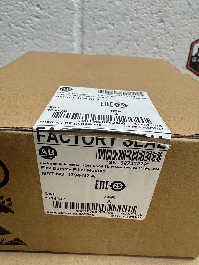 Allen Bradley 1794-N2 Series A Flex Dummy Filler Module *NEW*