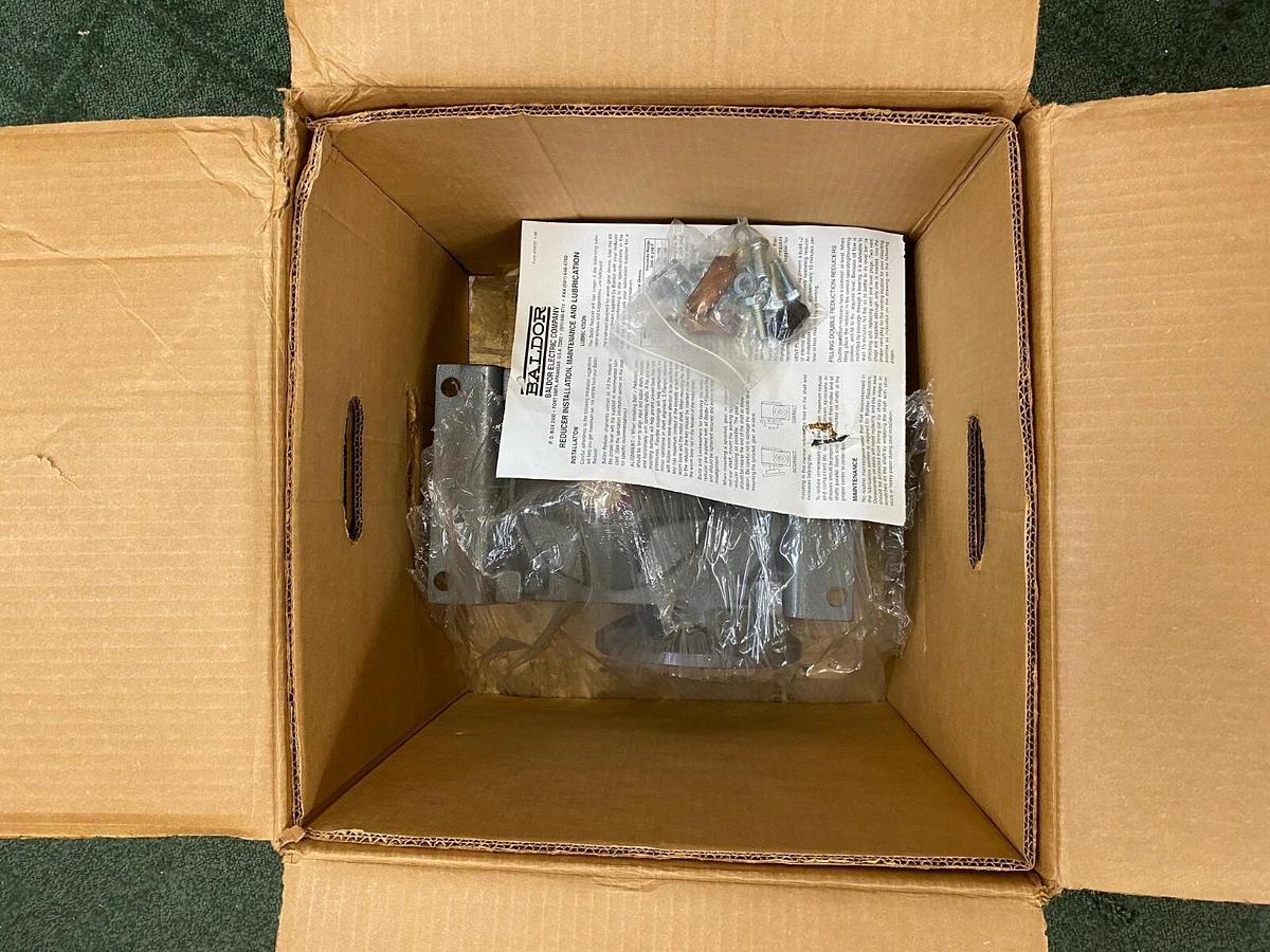 Used Baldor SVF258-15B-B Right Angle Worm Gear Speed Reducer, Ratio 15:1