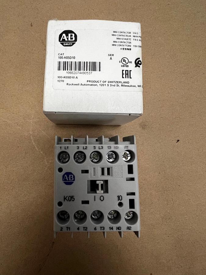 Allen Bradley 100-K05D10 Ser A Mini Contactor *NEW*