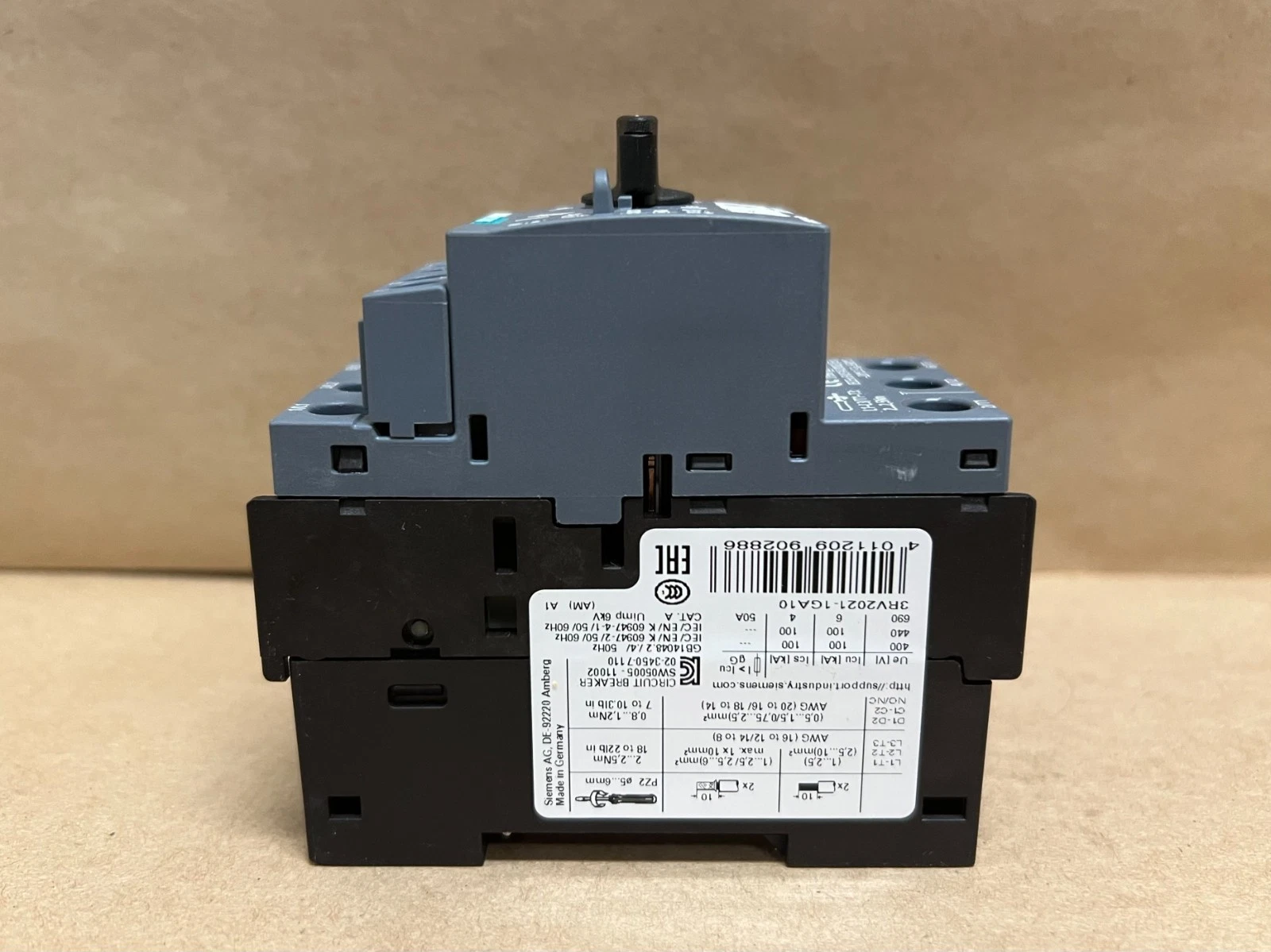 Used Siemens 3RV2021-1GA10 Class 10 Circuit Breakers - Lot of 4