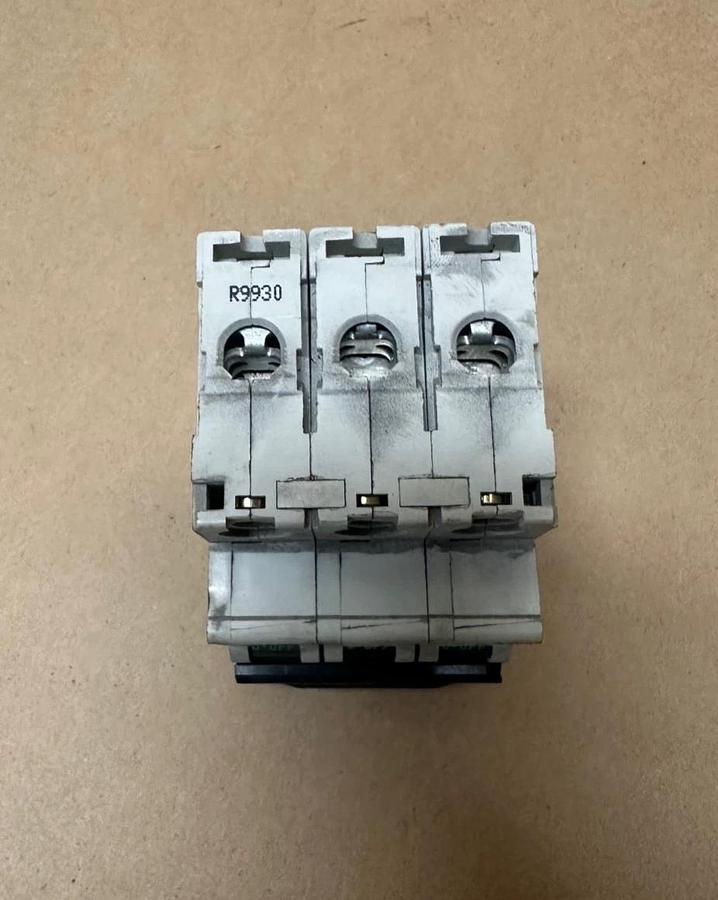 Used Merlin Gerin C60N Multi 9, 63A-Type C 3 Pole, 480VAC Breaker