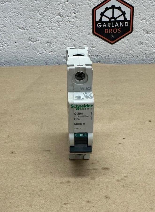 Used Schneider Electric 17417 C30A Circuit Breaker