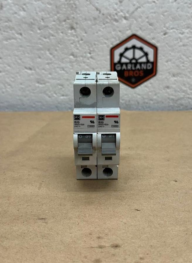 Used Cutler Hammer WMS1B20 Circuit Breaker - Lot of 2