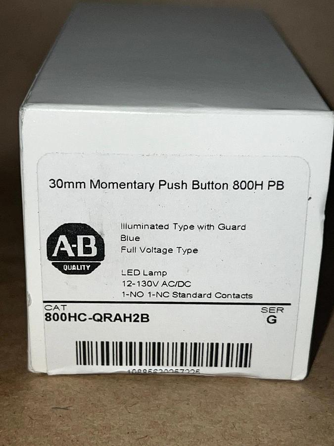 Used Allen Bradley 800HC-QRAH2B Ser G 30mm Momentary Push Button *FACTORY SEALED*