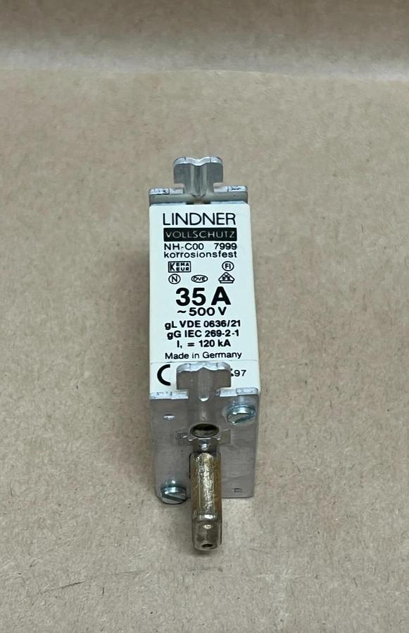 Used Lindner NH-C00 35A, 500V Fuse