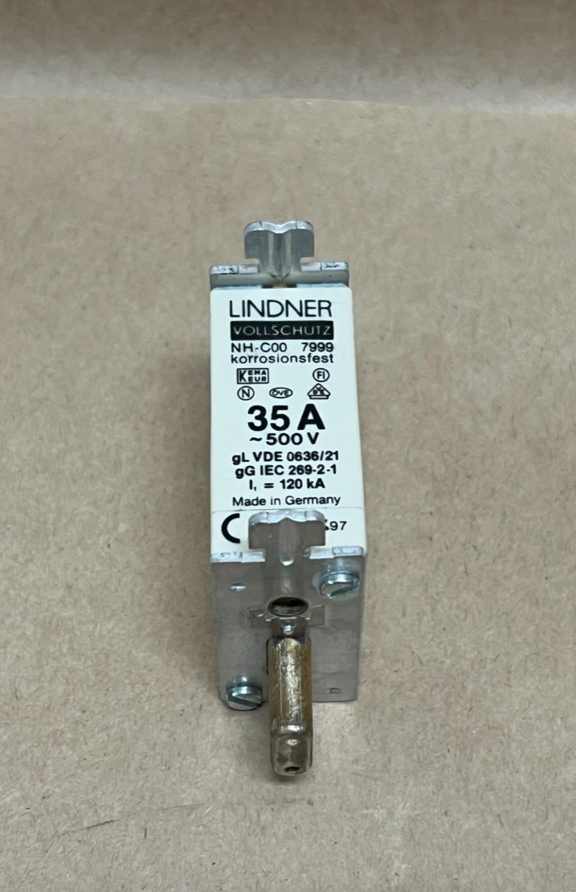 Used Lindner NH-C00 35A, 500V Fuse