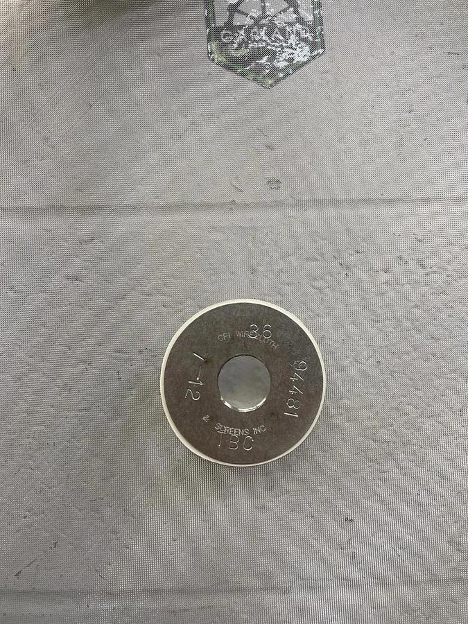 Used CPI Wirecloth 24” Mesh for Vibratory Screener, 36 microns