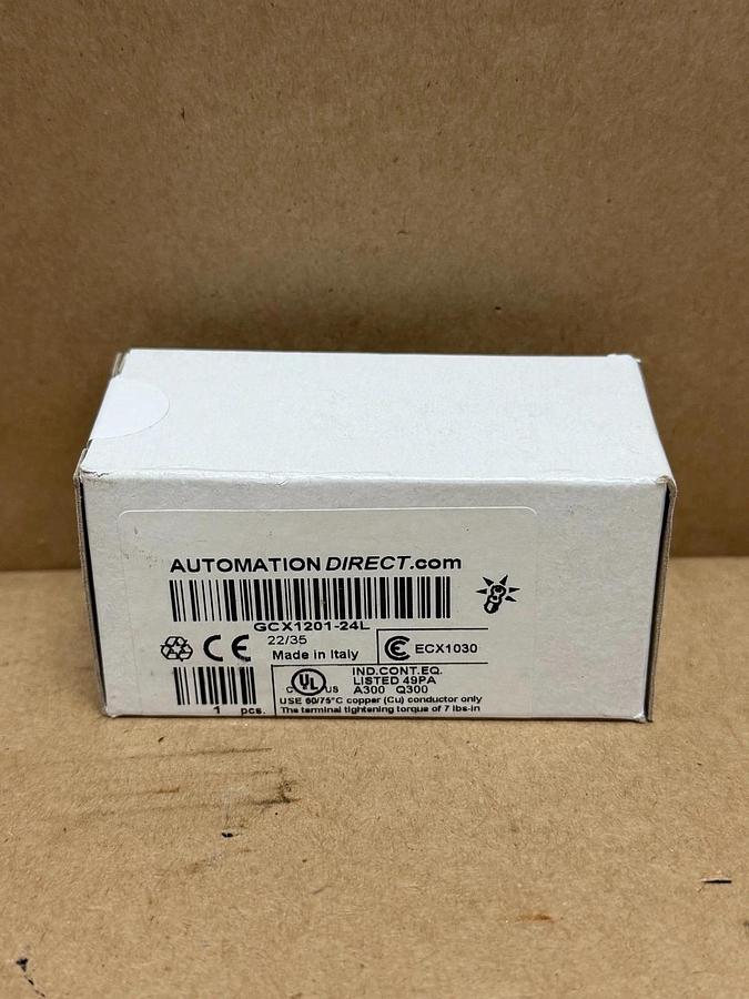 Used Automation Direct GCX1201-24L 22mm Pushbutton: Momentary, Red *FACTORY SEALED*