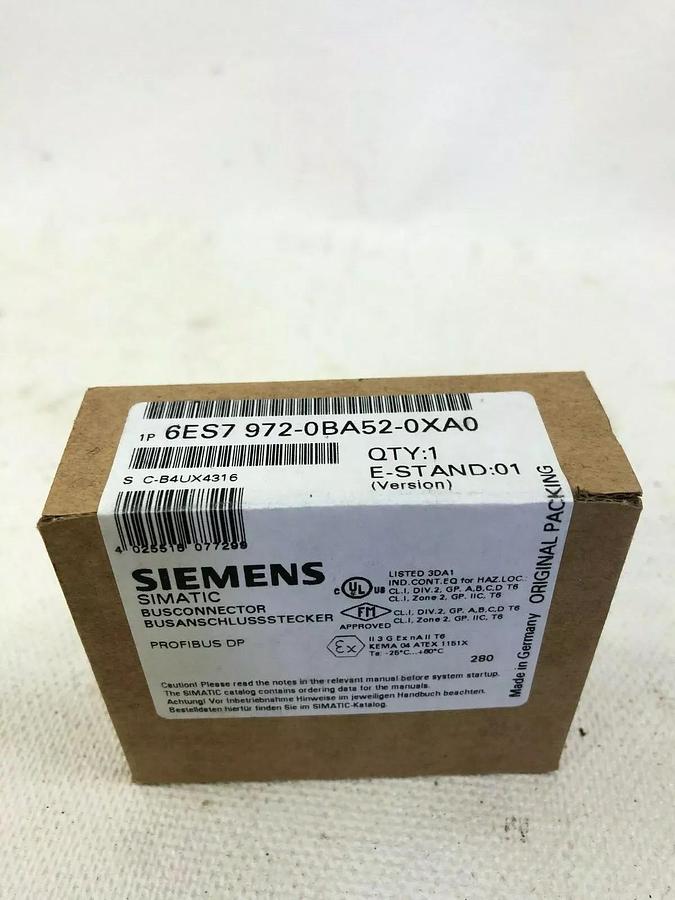 Used Siemens 6ES7972-0BA51-0XA0 BUS Connector