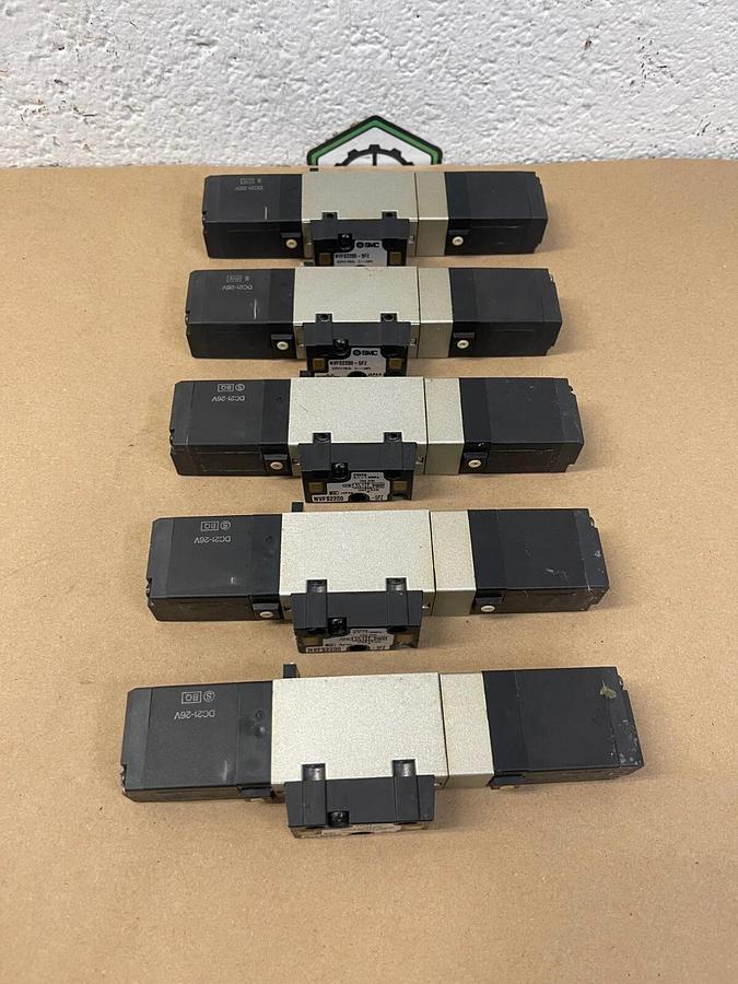 Used SMC NVFS2200-5FZ Pneumatic Solenoid Valves - Lot of 5