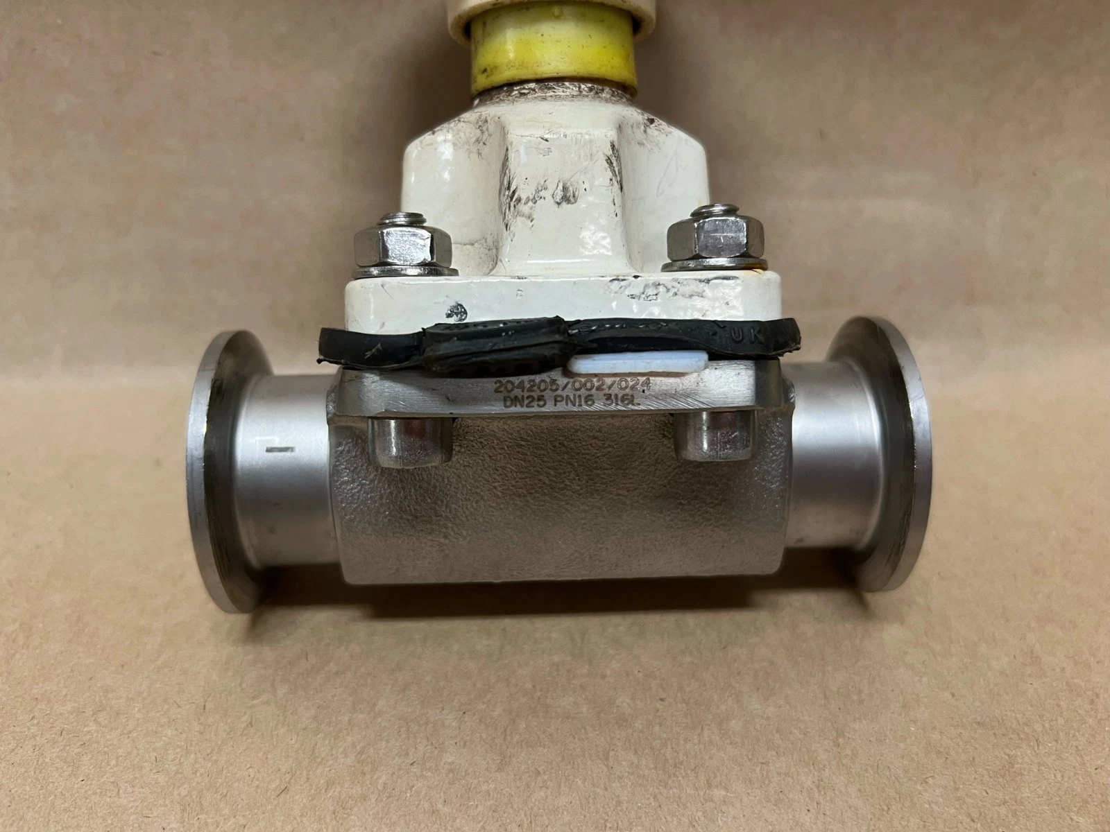 Used Alfa Laval Saunders 204205/002/024 DN25, 316L Diaphragm Valve