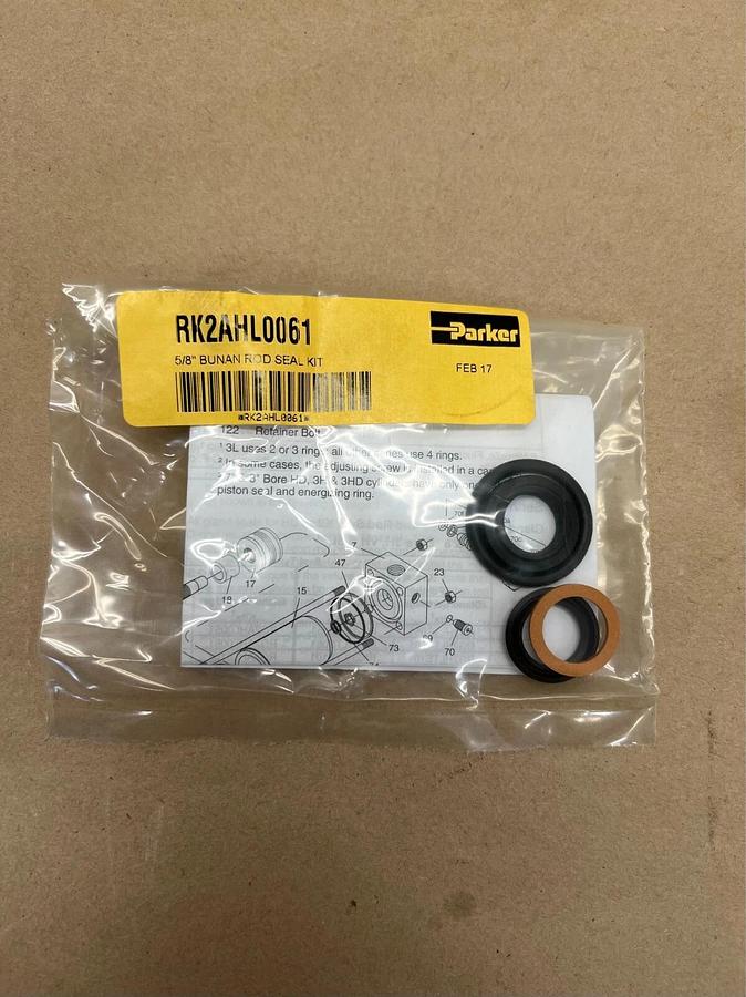 Parker RK2AHL0061 5/8" Bunan Rod Seal Kit - Lot of 2