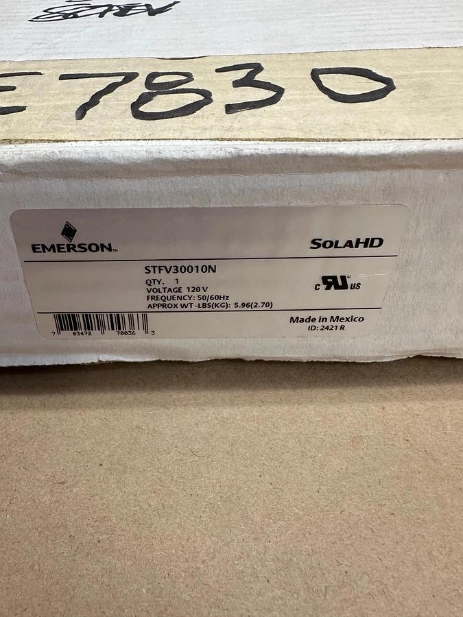 Used Emerson SolaHD STFV30010N Active Tracking Filtration *NEW*