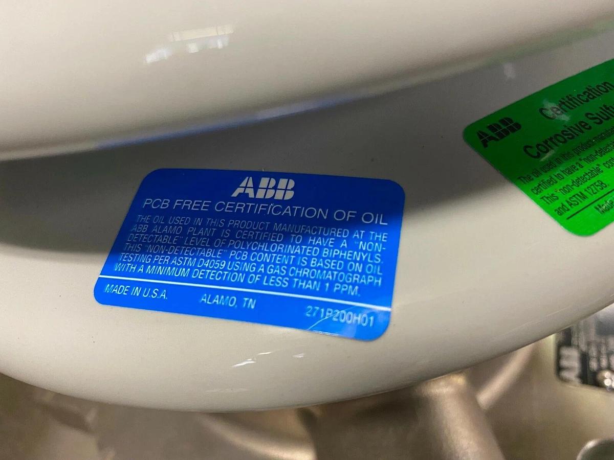 Used ABB Electrical Condenser Bushing Type O Plus C, 2000 Amps