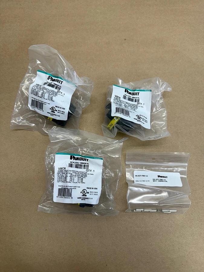 Used Panduit VS-CKP14-6 Connection Kit for Tapping *NEW*