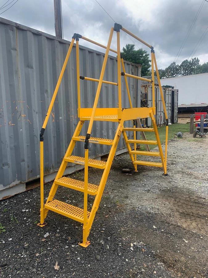 Used Vestil COL-5-46-23 5 Step Steel Crossover Ladder