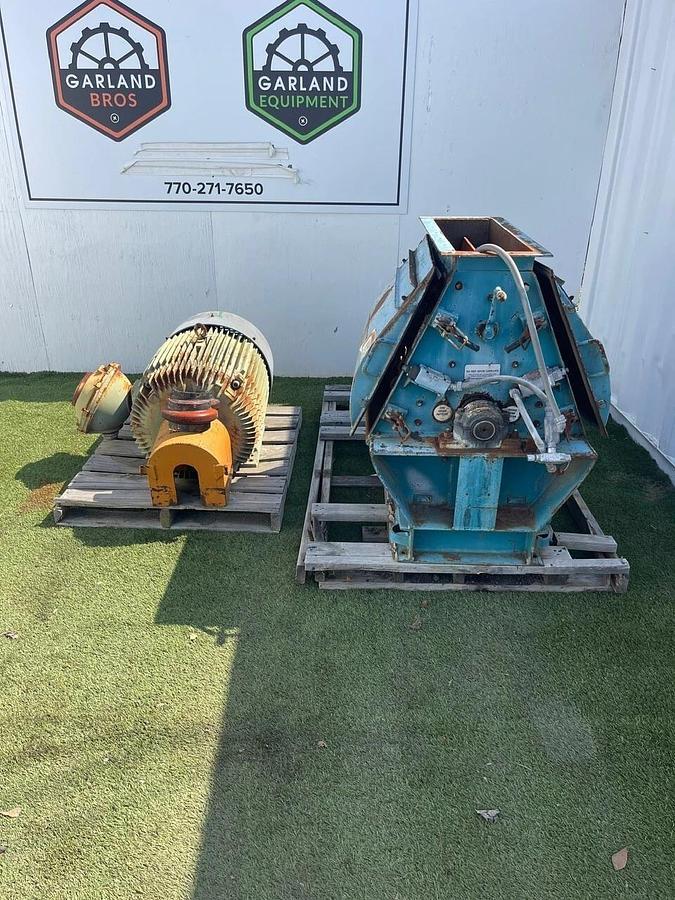 Used Champion 30X22 Hammer Mill w/ Reliance 125HP, 3750RPM Motor, S/N 102149
