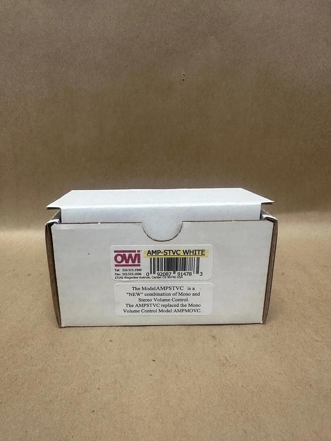 Used OWI AMP-STVC WHITE Stereo Volume Control Knob *NEW*