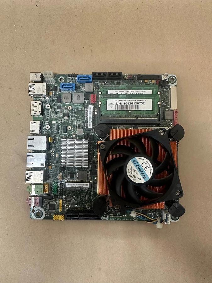 Used INTEL DQ77KB Motherboard w/ CoolJag Fan