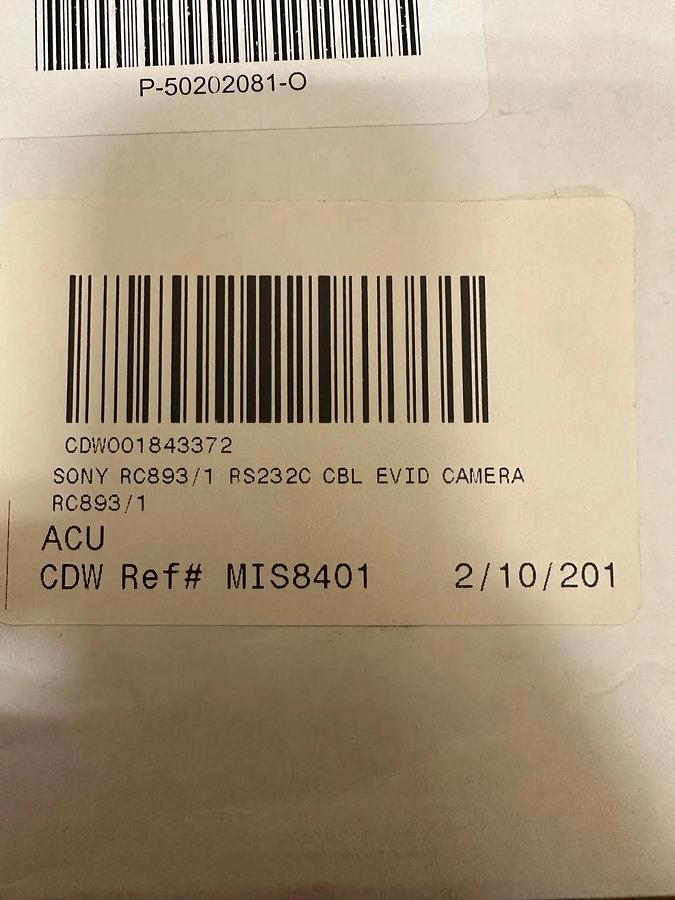 Used Sony RC893/1 RS232 EVI Series Connecting Cable *NEW*