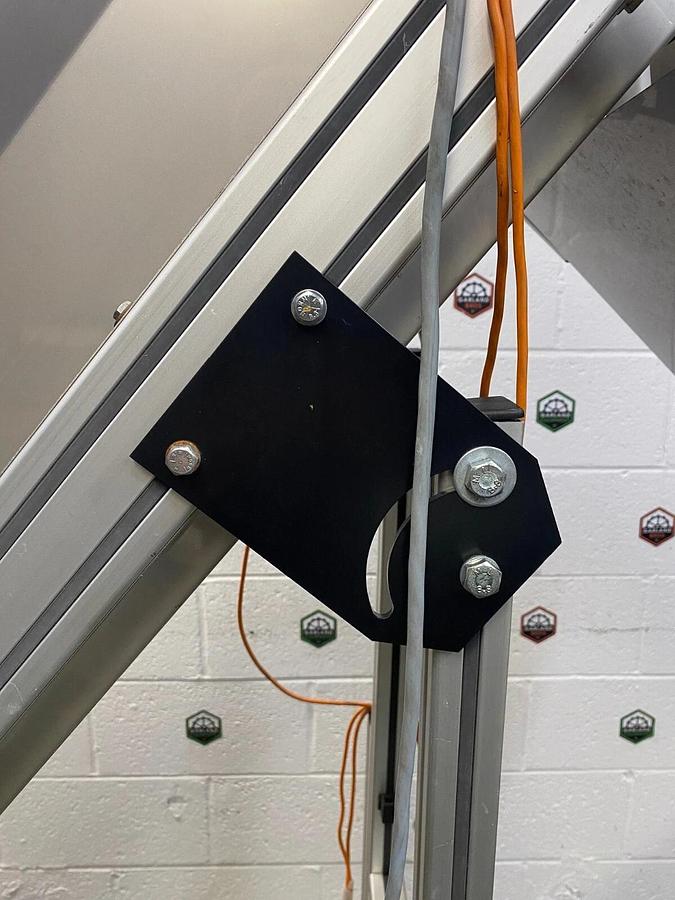 Used Stainless Steel Incline Conveyor: Belt Length: 5’, Belt Width: 11-3/4"