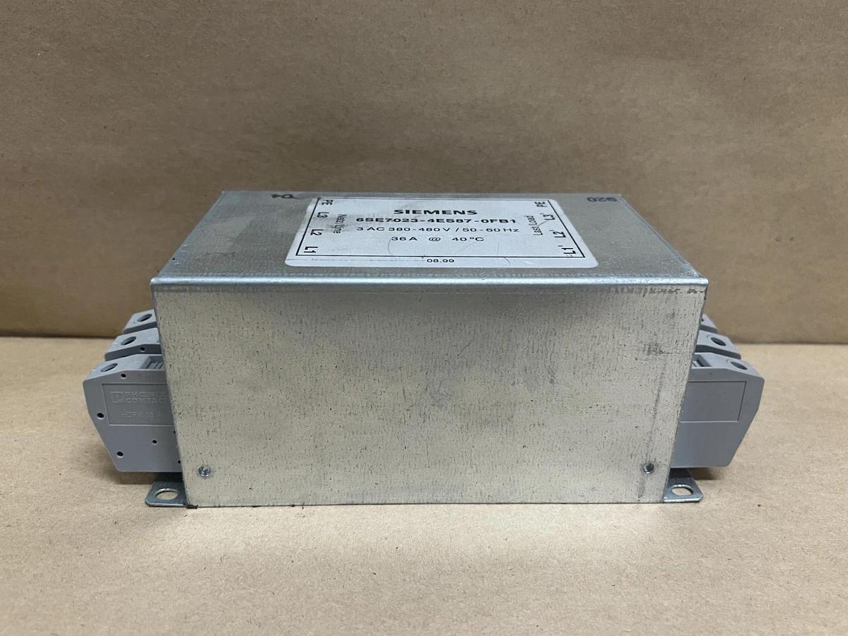 Used Siemens 6SE7023-4ES87-0FB1 36A @ 40C Interface Suppression Filter